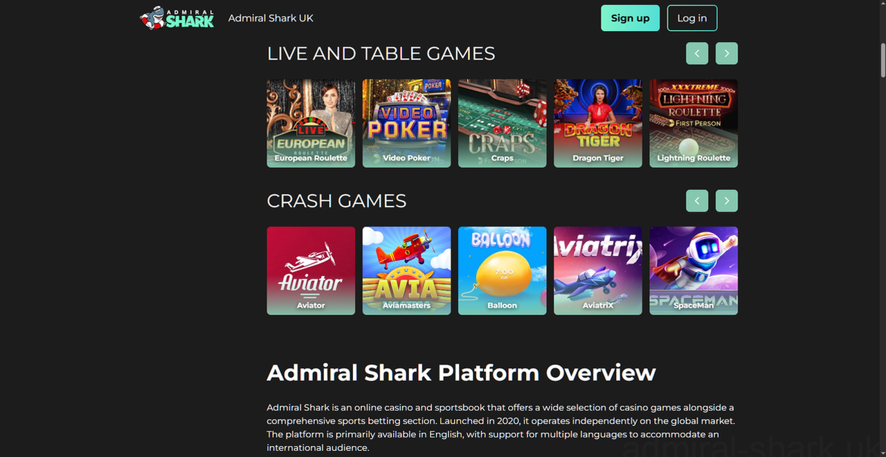 Admiralshark Casino Casino